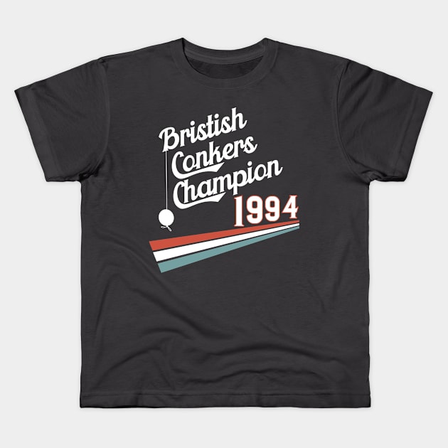 British Conker Champion Kids T-Shirt by LovableDuck